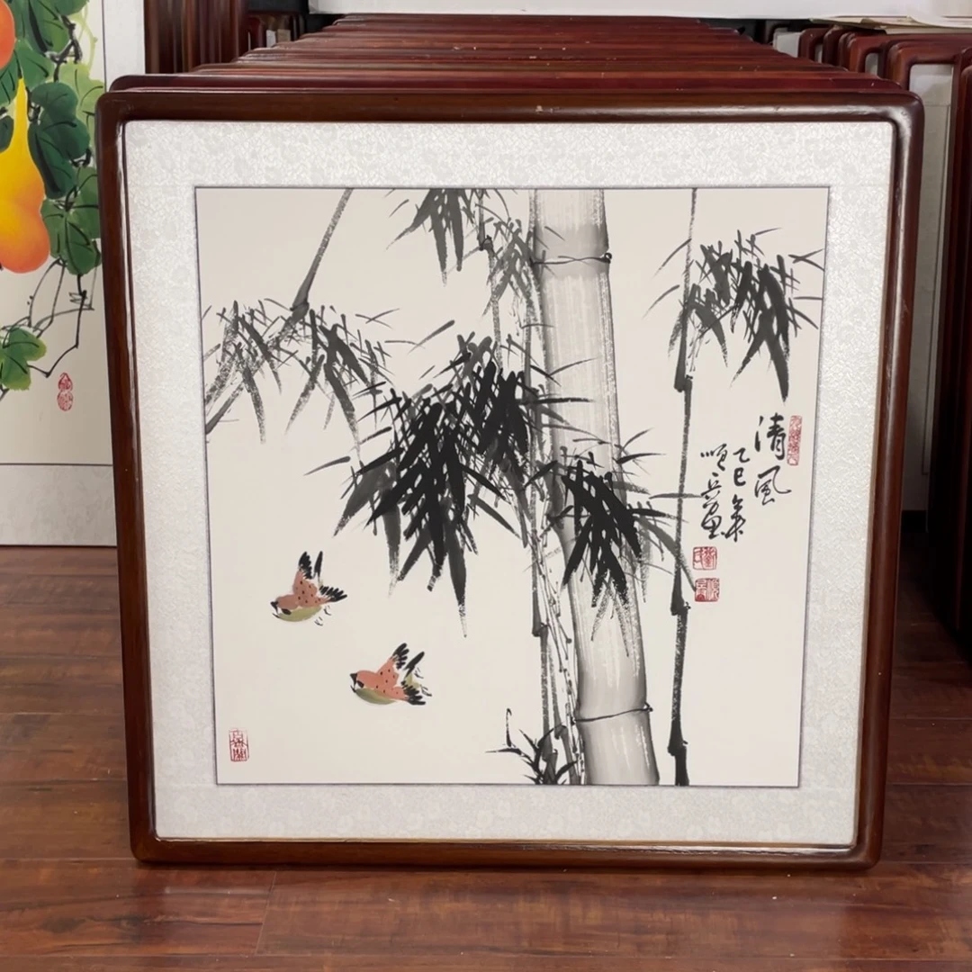 国画带框尺寸63*63厘米