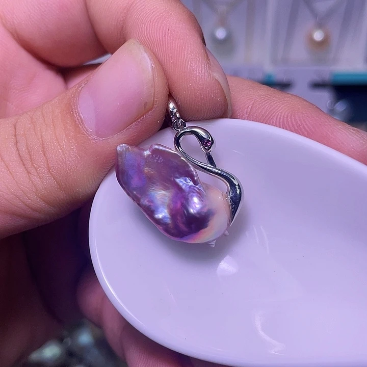 颈饰合金淡水珍珠24