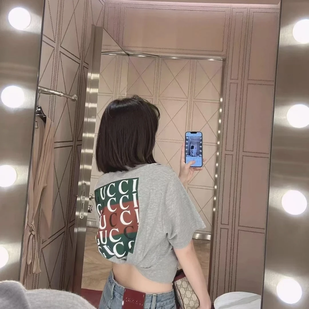 未使用 GUCCI/古驰 未使用后背字母印花短袖T恤