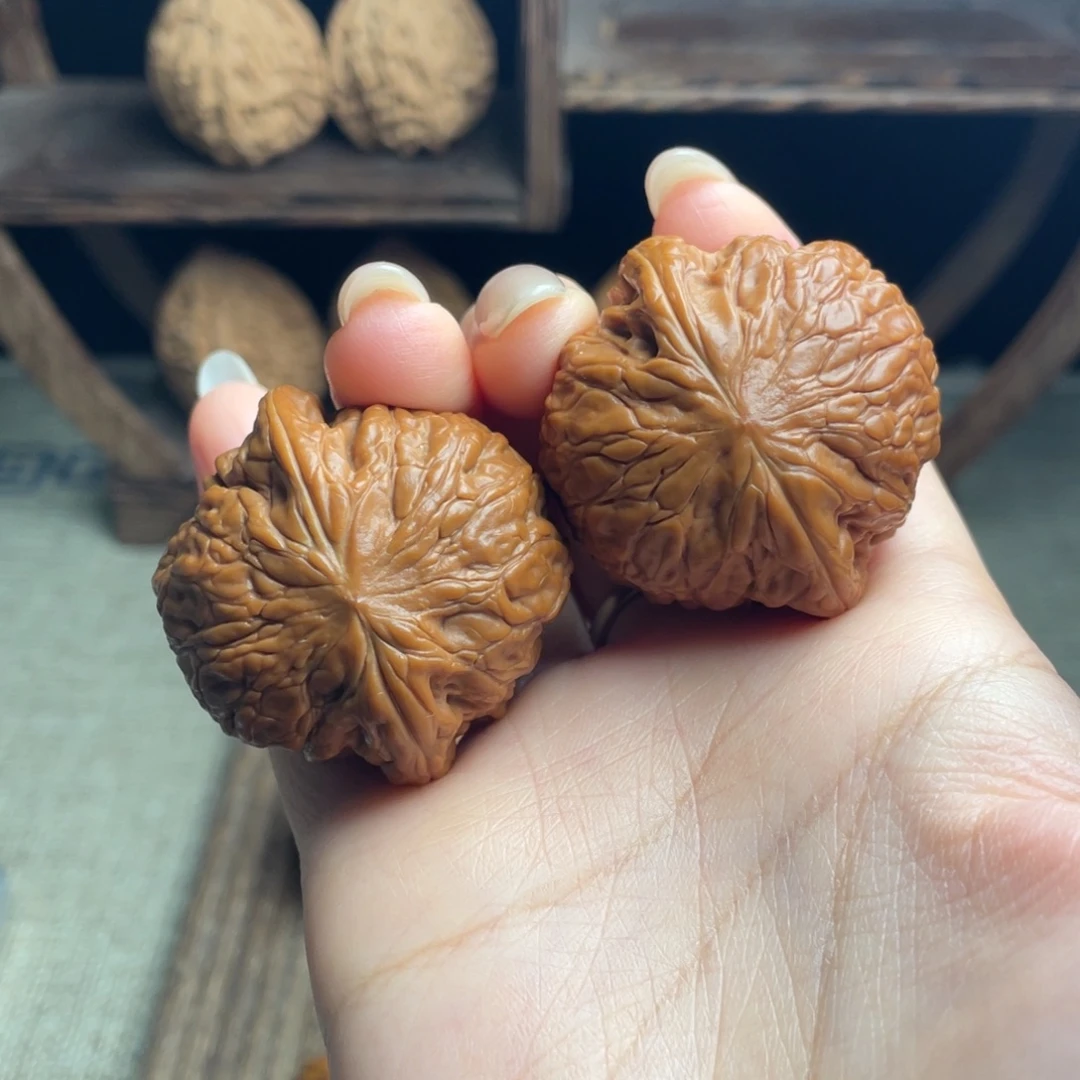 吊坠文玩核桃铁锤40 全品打底精配毕业红皮