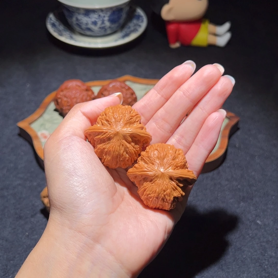 文玩核桃把件41磨盘