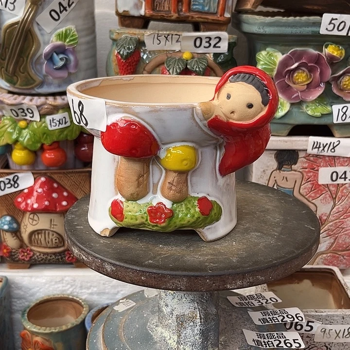 粗陶材质多肉花盆