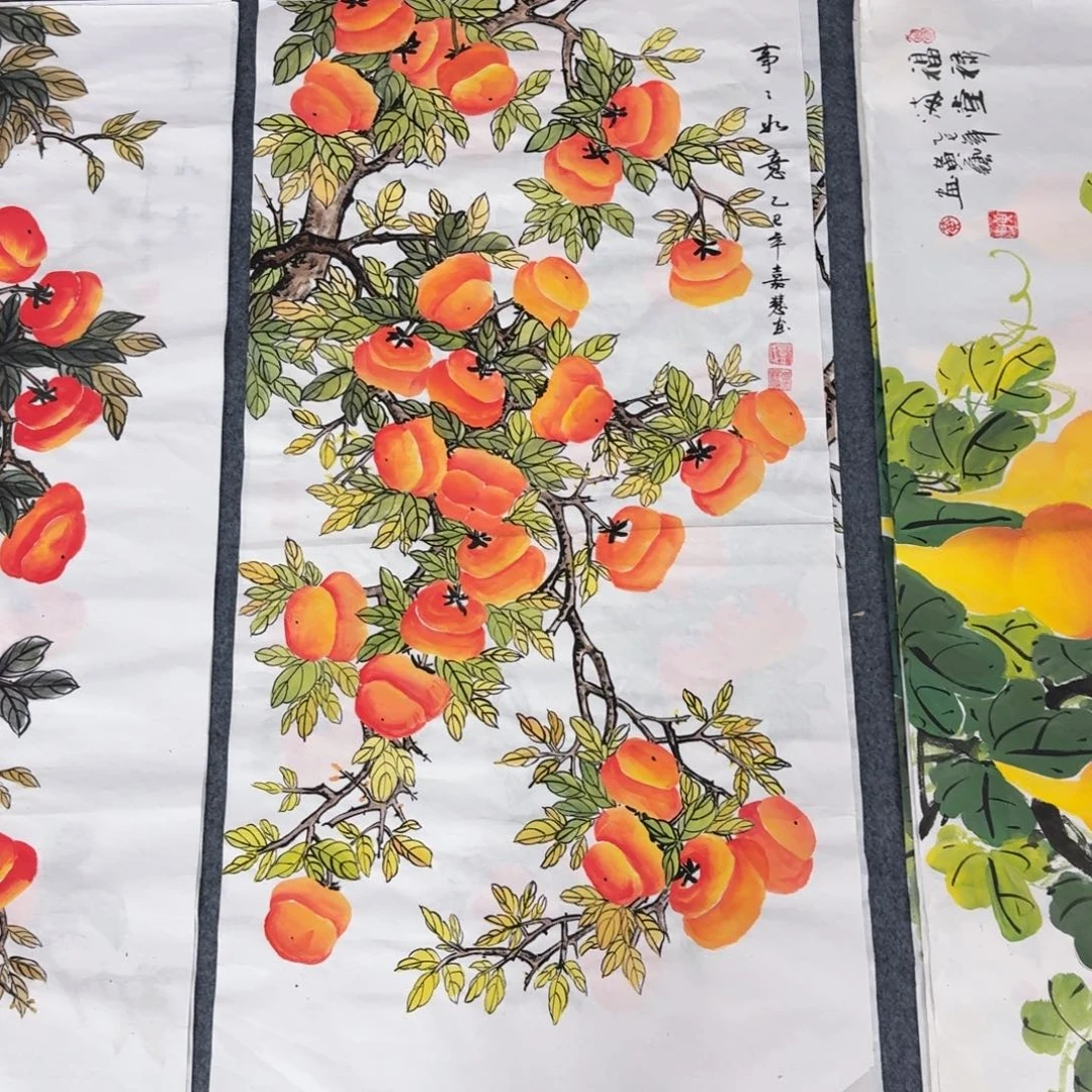 国画三尺尺寸50X100纯手绘作品