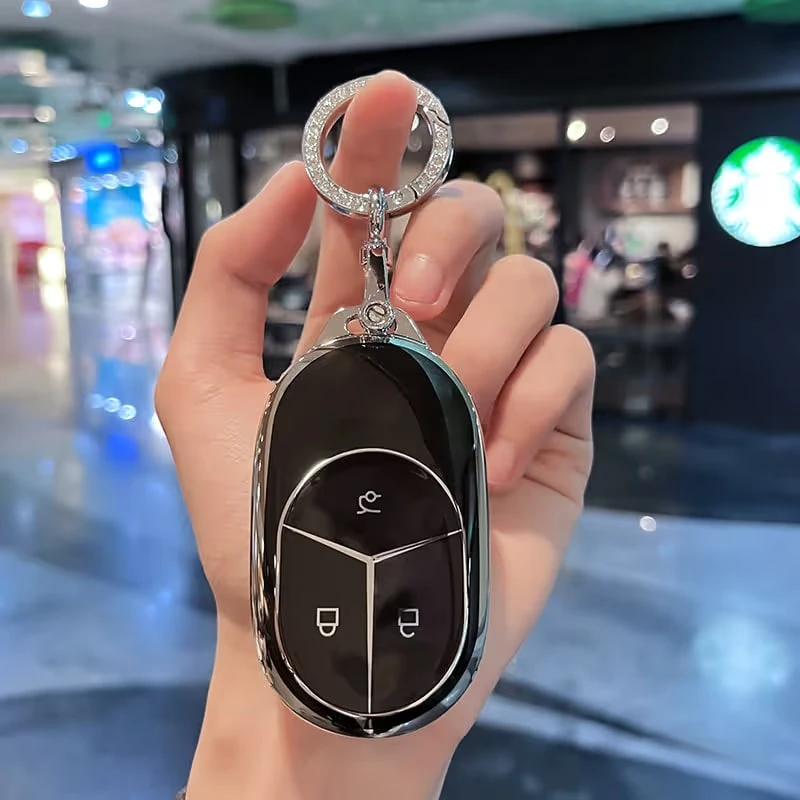 适用多款车型的新能源汽车钥匙套高级保护扣包