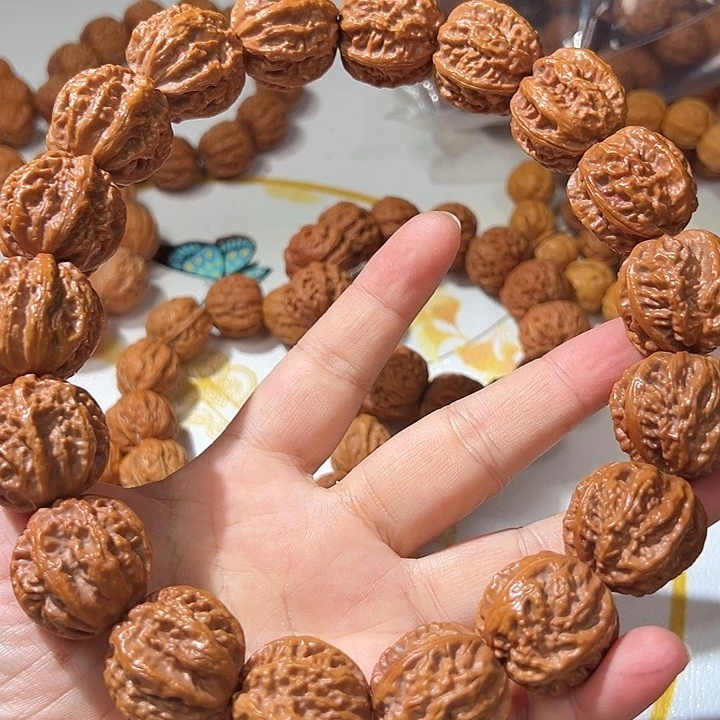 文玩核桃手串福25.5京八棱