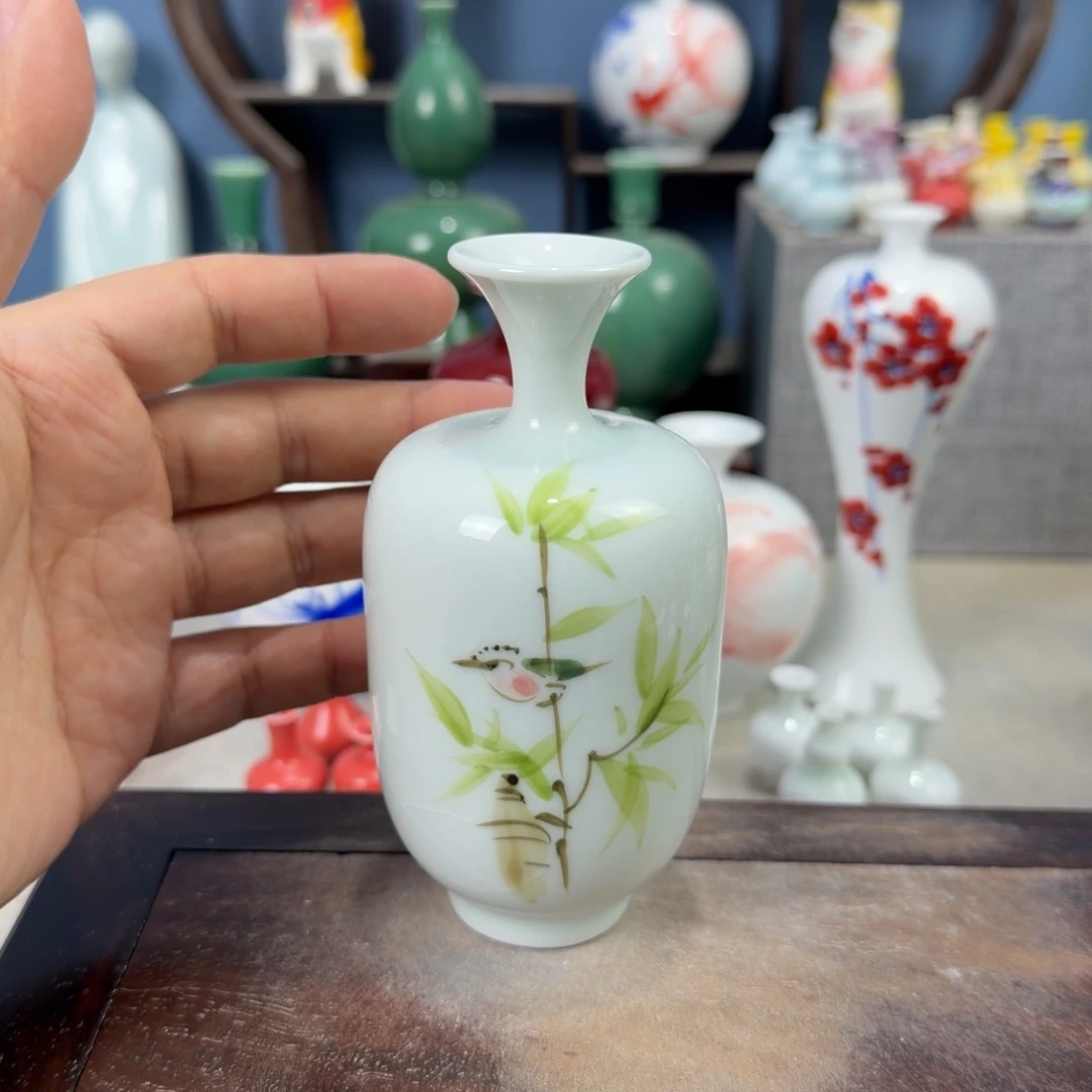 陶瓷手工小花器摆件
