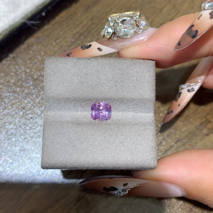 蓝宝石裸石1.02ct无烧紫粉蓝宝石