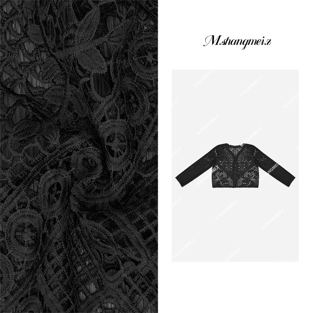 M.SHANGMEI.Z/沐熙美大哥气质蕾丝设计师开衫上衣X052474