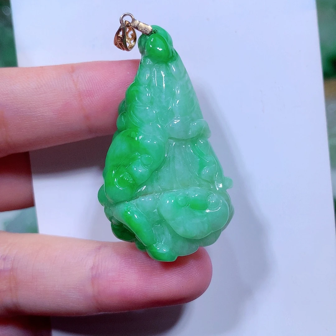 翡翠未镶嵌吊坠(不含链)