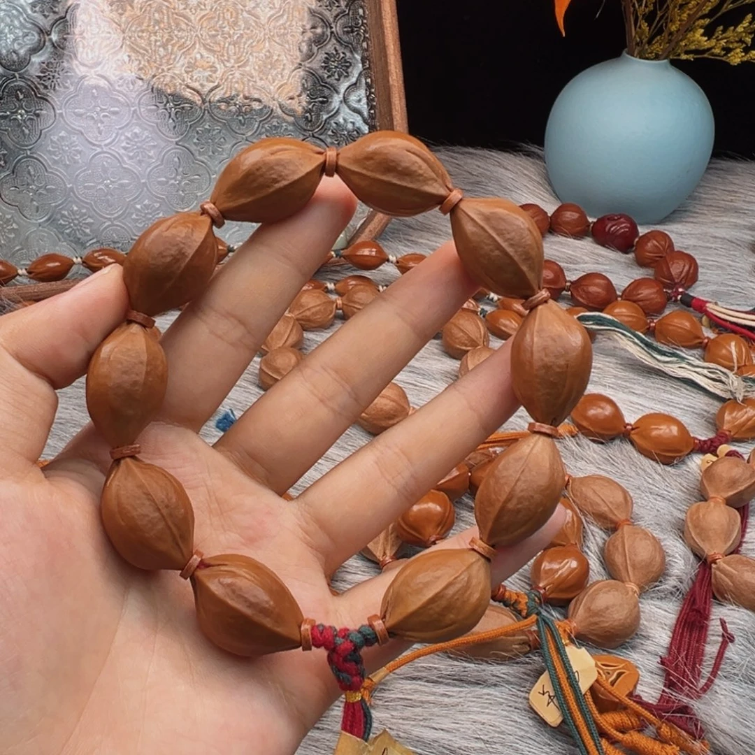橄榄核手串梅林铁核17×26去霜款鲨鱼背