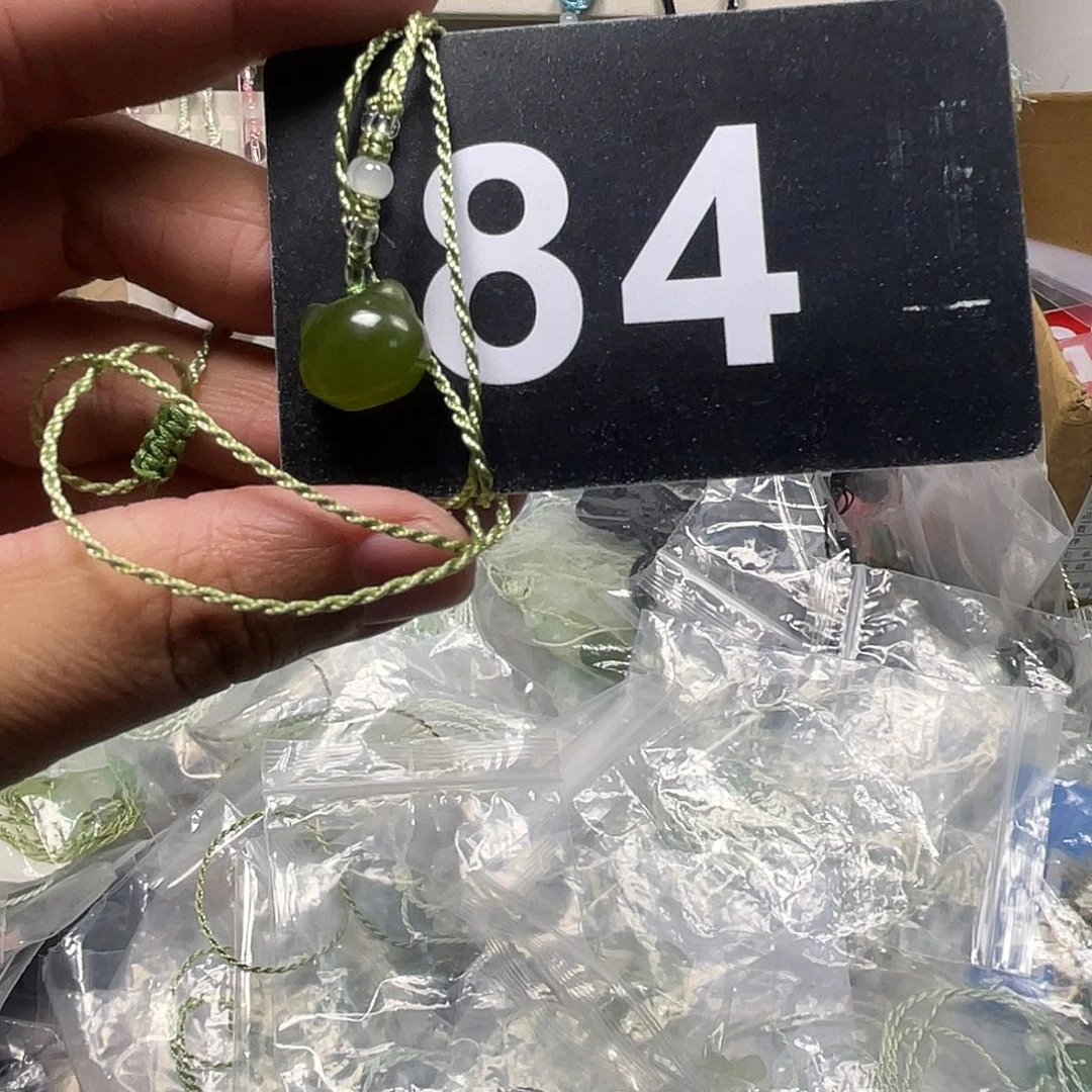 蛇纹石玉合金颈饰