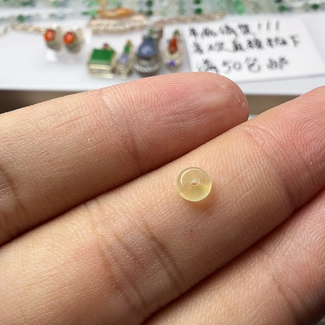 翡翠散珠苹果珠尺寸4.8