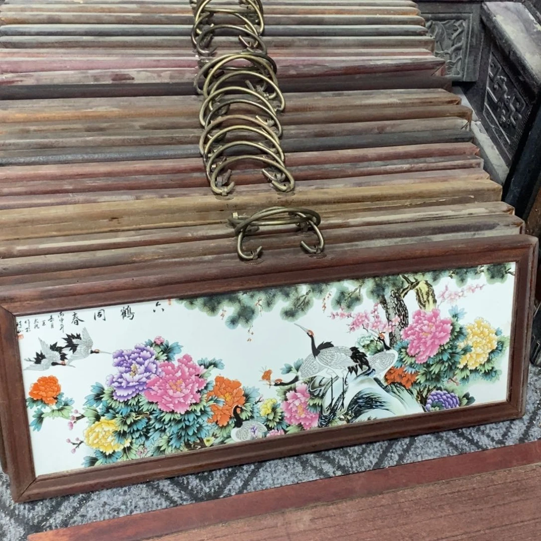 瓷片53*21 景德镇瓷板画柴窑烧制