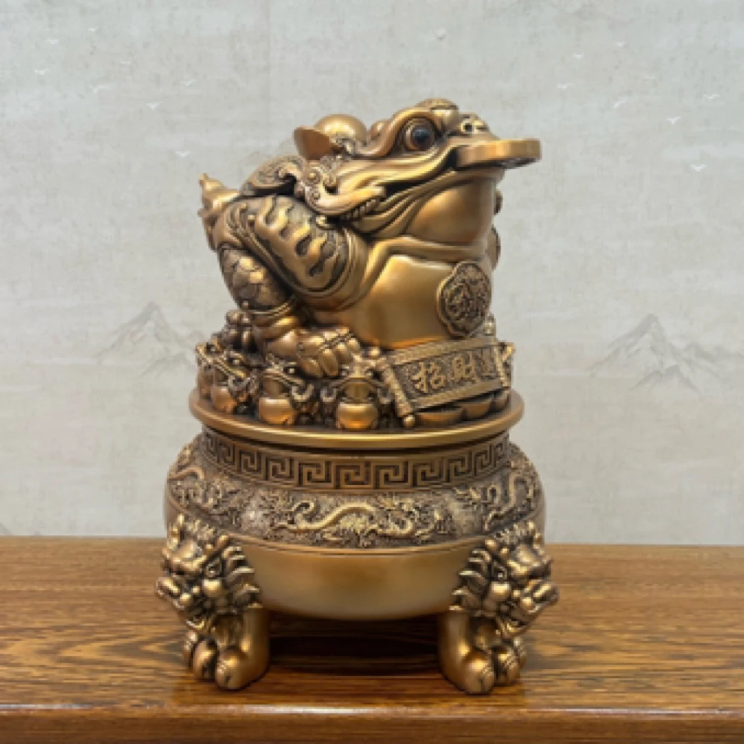 【招米进宝】新款鎏金金蟾FM462家居摆件高档创意中式