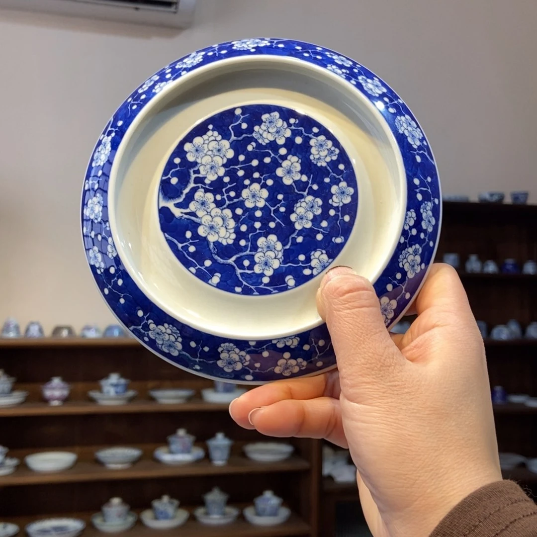 杯w雪山春晓冰梅壶承