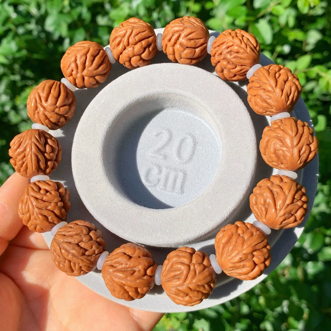 秦岭龙纹桃核高颜值精品肌肉纹豹子头一道筋疙瘩纹手串手持