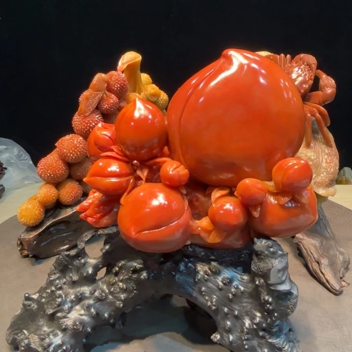 龙***腾寿山石寿山石摆件文化