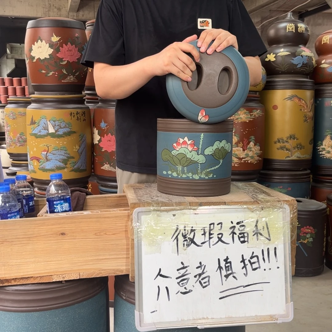 宜兴原矿紫砂茶叶罐