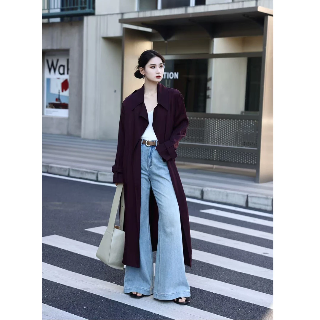 PRASE·噜【切尔西风衣】微胖轻奢设计款春气质长款风衣外套PR407S23