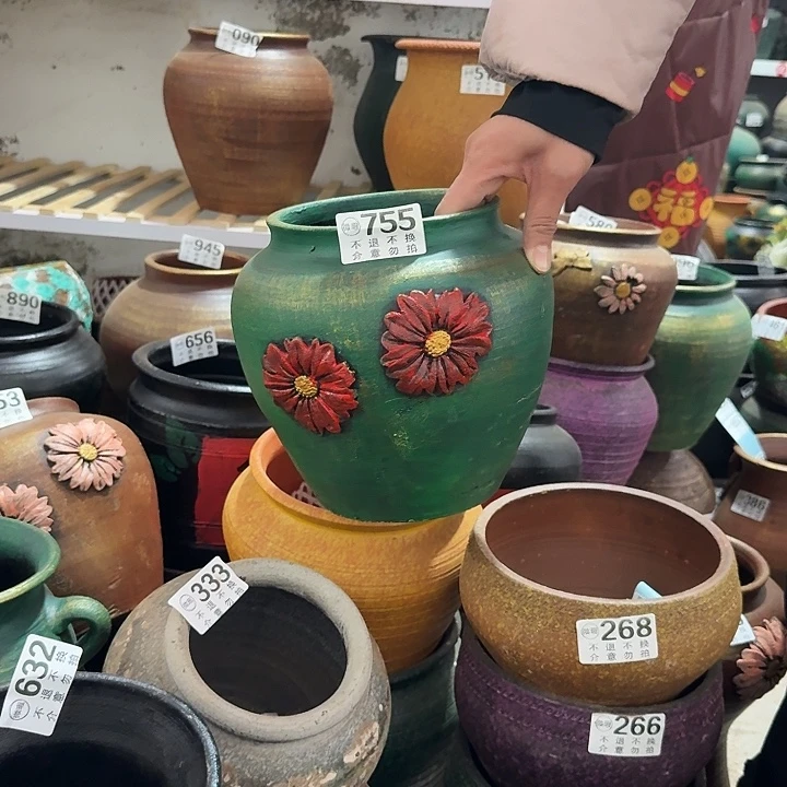 金绿坛子755高度20口径15