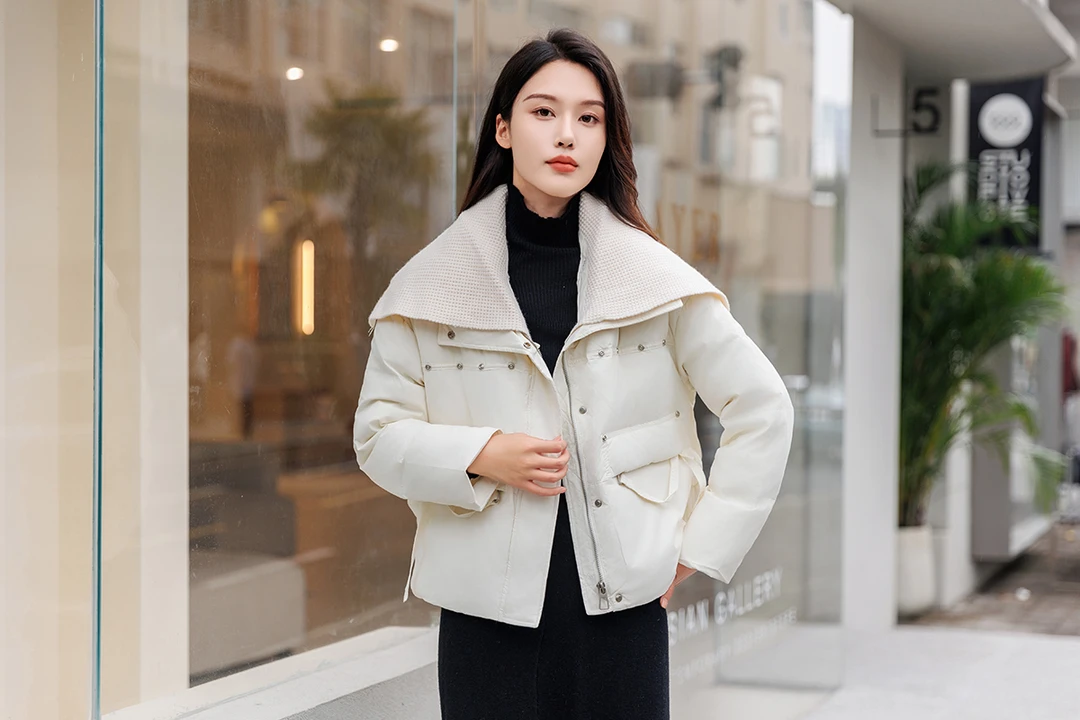 【假一赔三】2025新款秋冬时尚休闲女款羽绒服E003/AB