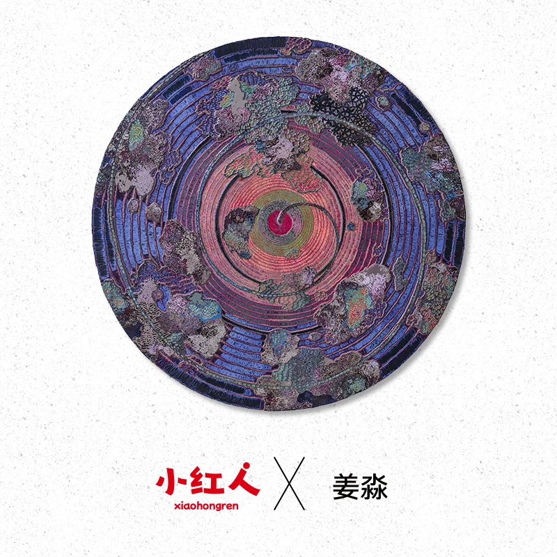 小红人｜姜淼  当代艺术家 签名限量原作 版画 丝巾抽象绘画收藏