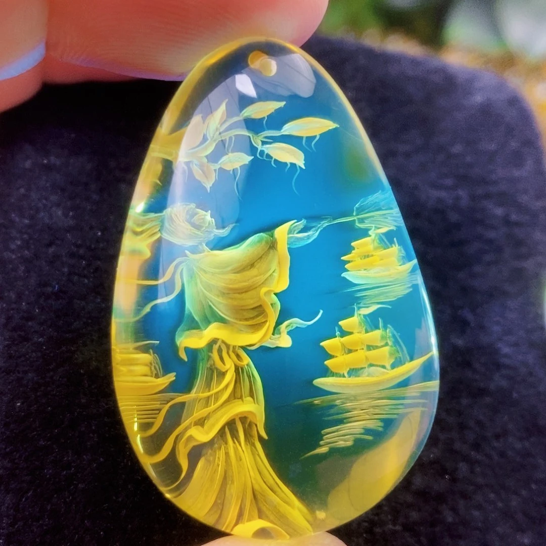 【闪购商品】金珀吊坠(不含链)未镶嵌