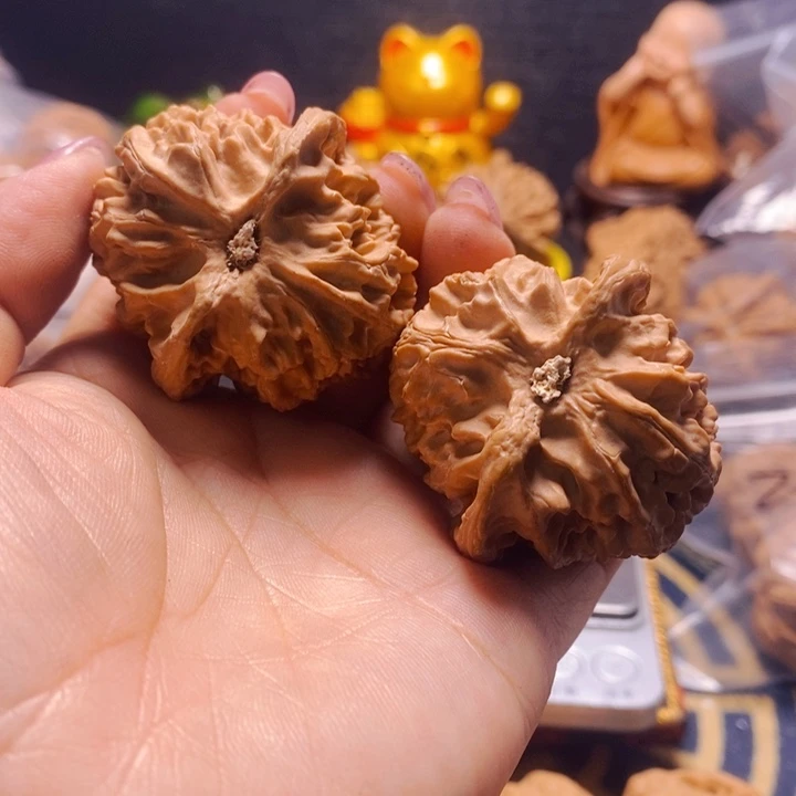 文玩核桃把件微****棠苹果园