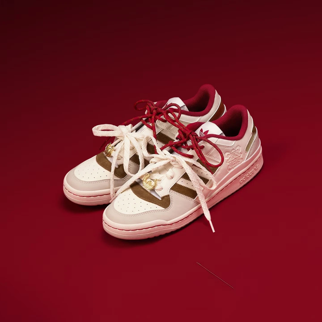 【新年款】Adidas阿迪达斯男女鞋三叶草2026马年限定板鞋厚底运动鞋