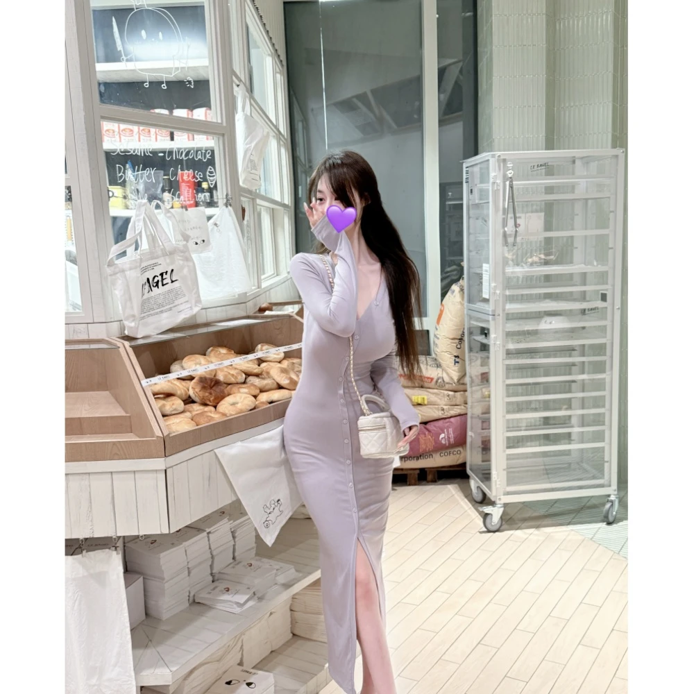 ULA LIMIT韩女定制S艺术曲线纯欲修身连衣裙