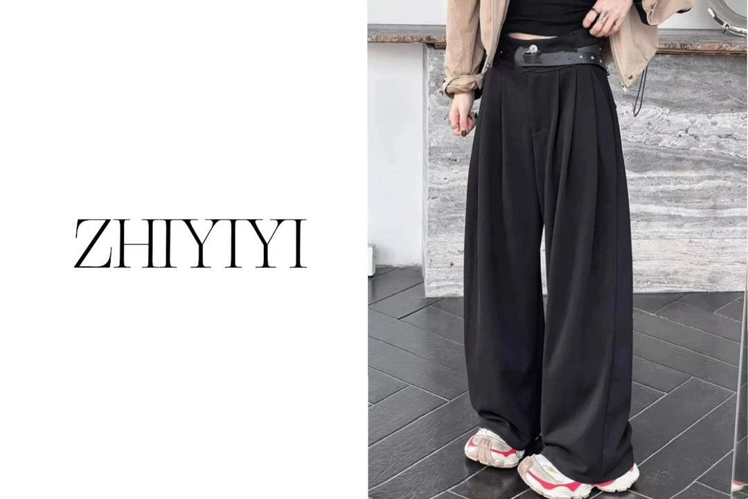 【ZHIYIYI】娟子推荐 9779款减龄百搭西装直筒阔腿拖地裤