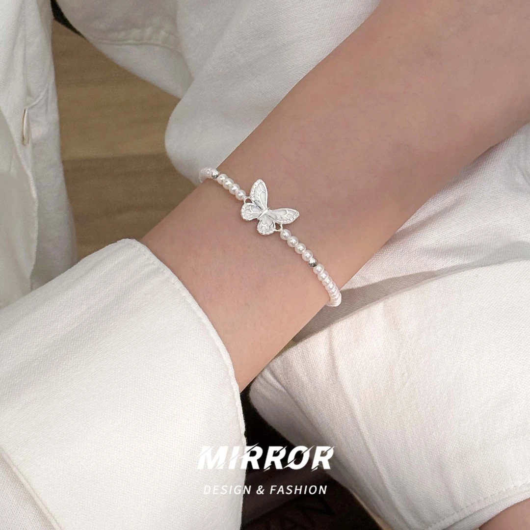 小麋人 925银手链 CS4505蝴蝶手链女手环手饰轻奢气质时尚2025