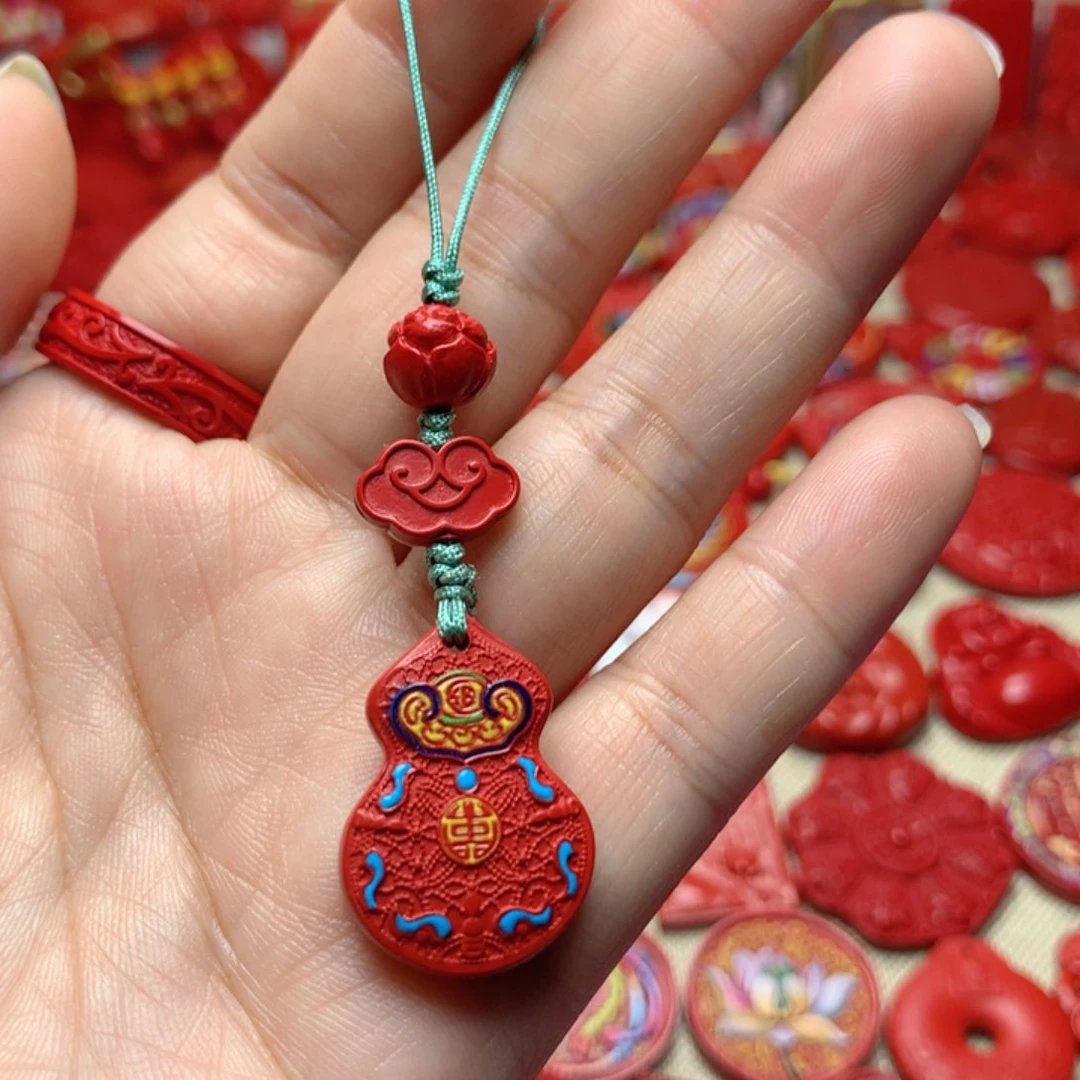 天然辰砂工艺品朱砂手机坠
