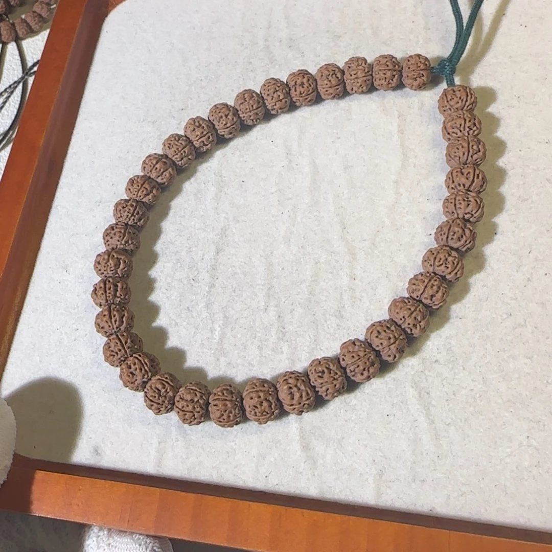 金刚菩提手串凹底梅花手持10.5