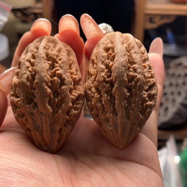 幸***续文玩核桃把件楸大胖44