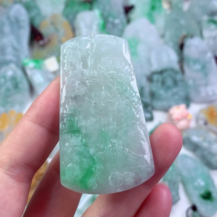 翡翠未镶嵌吊坠(不含链)