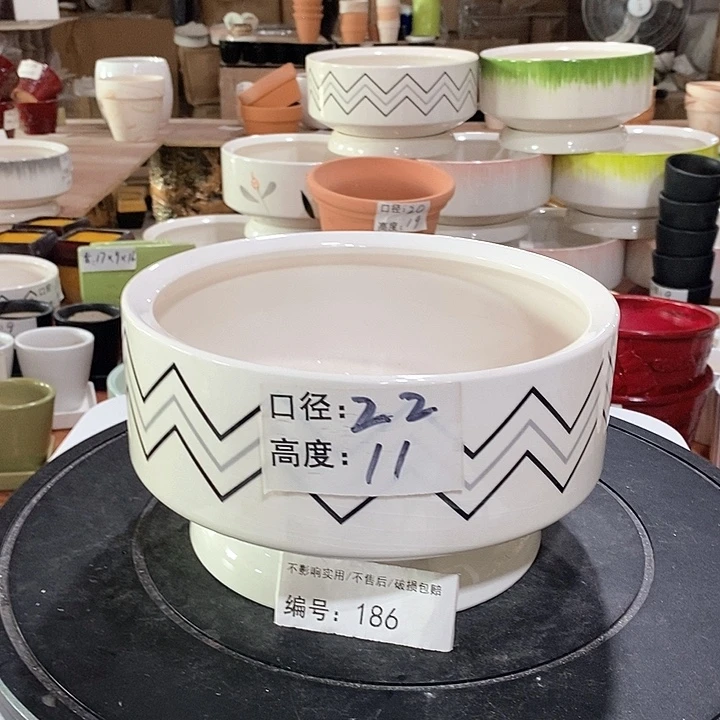 微瑕花盆-186-口22×11-1个