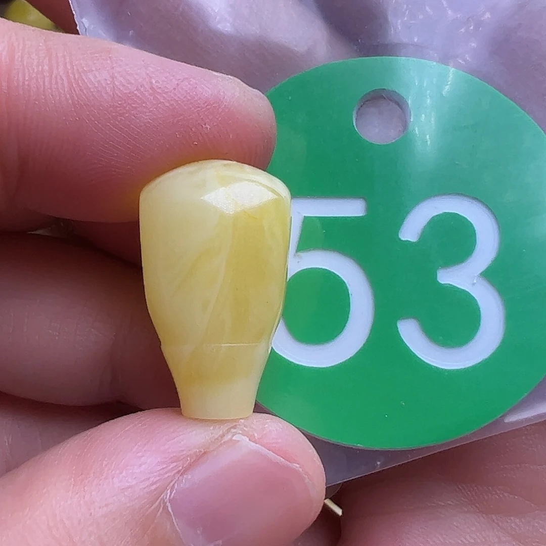 蜜蜡未镶嵌珠宝奇石听****头11.7m m