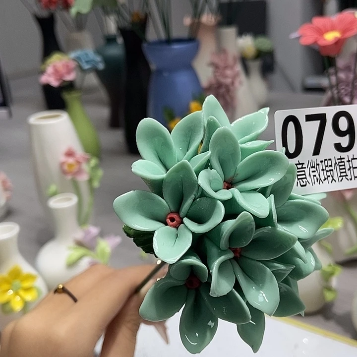 陶瓷纯手工捏花设计