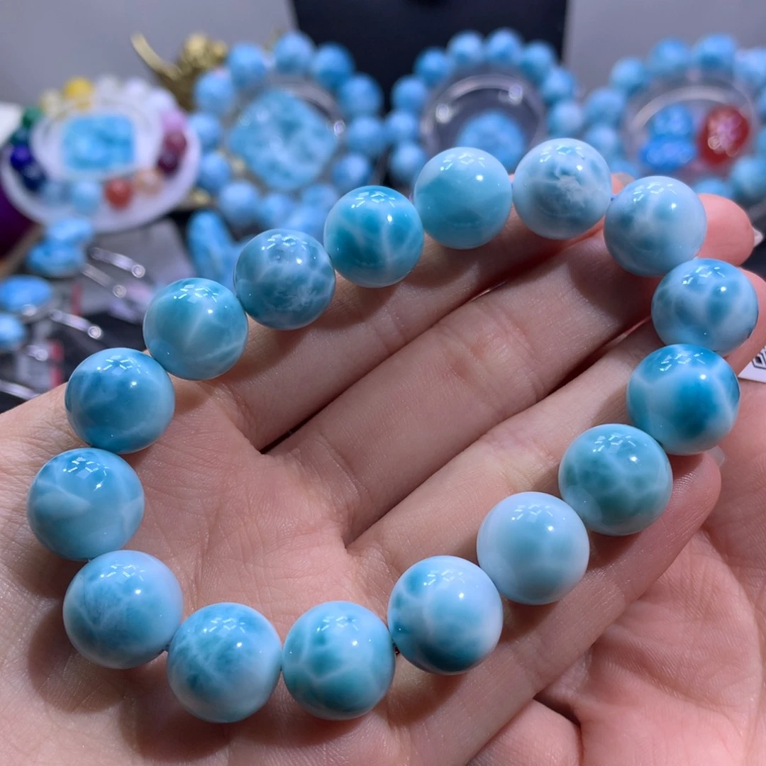 针钠钙石（海纹石）未镶嵌手链