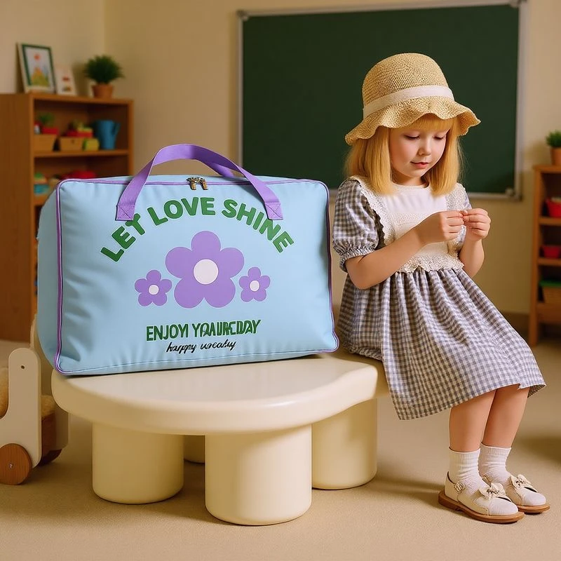 幼儿园被子收纳袋大容量行李袋儿童装棉被子衣服整理袋子卡通新款