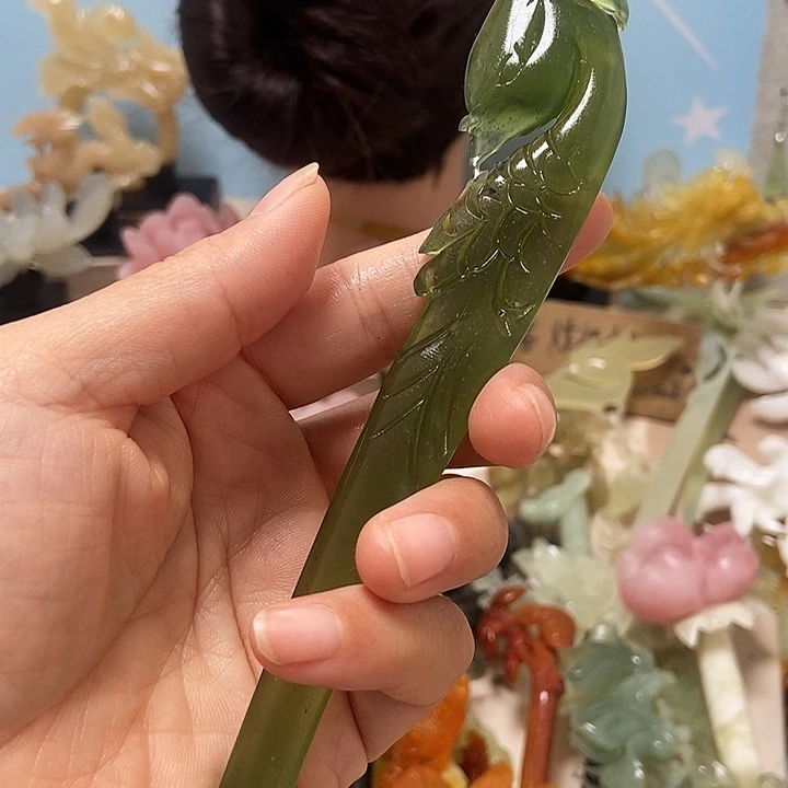 ****：未镶嵌岫玉发簪发簪