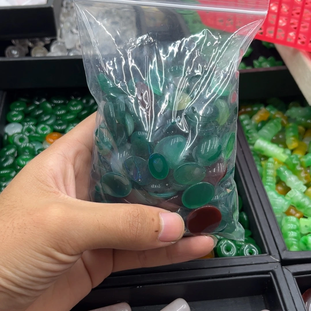 独***雪玛瑙/玉髓合金颈饰