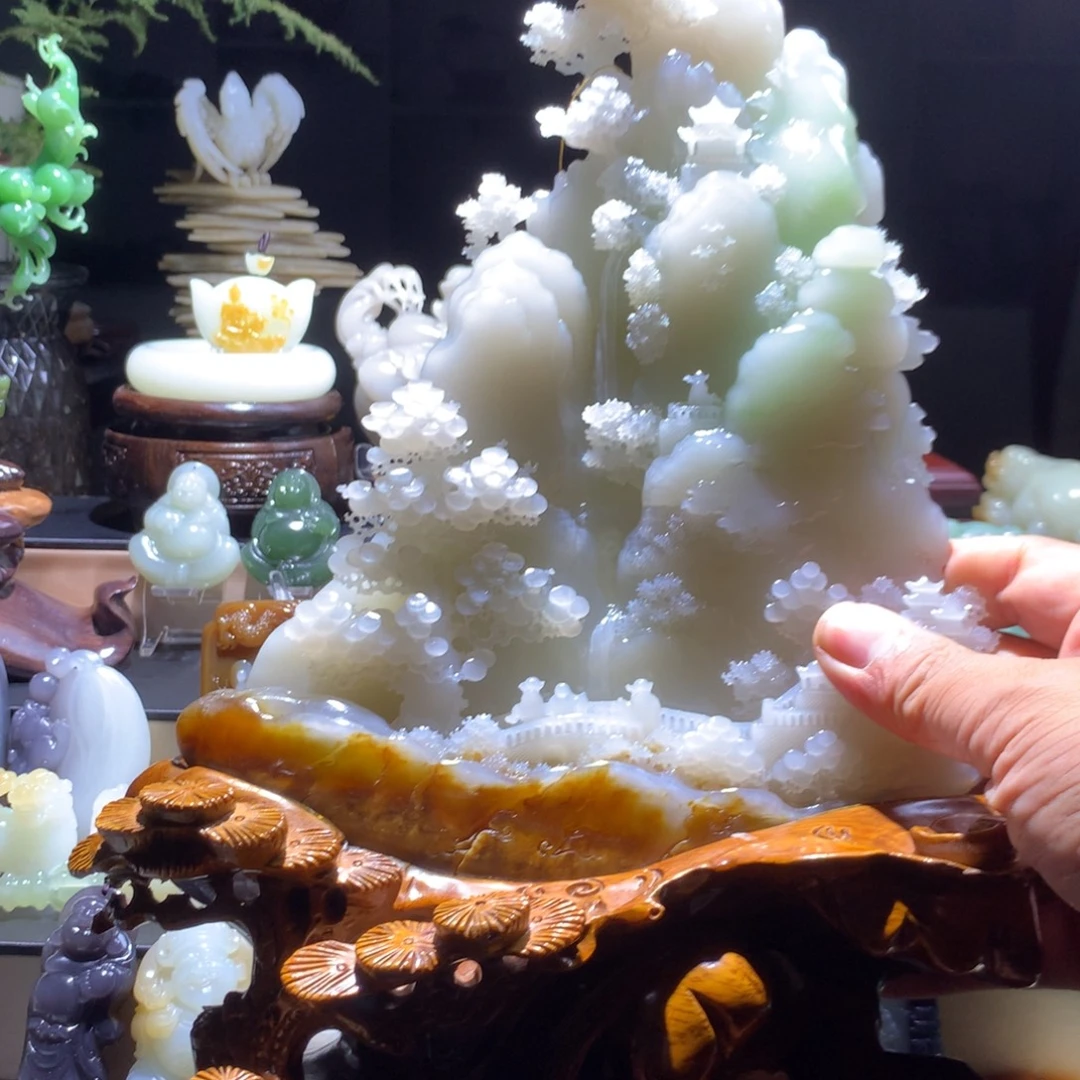 和田玉未镶嵌挂件