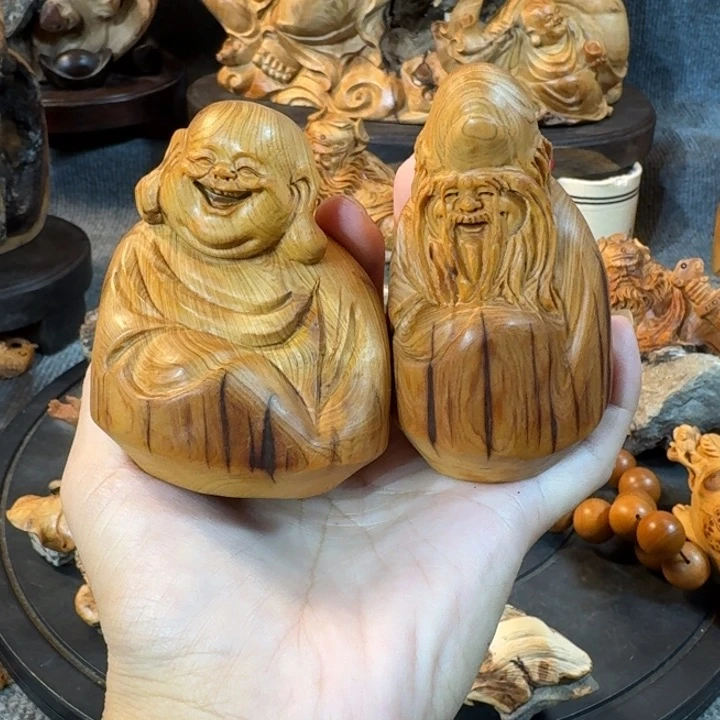 崖柏摆件手把件等