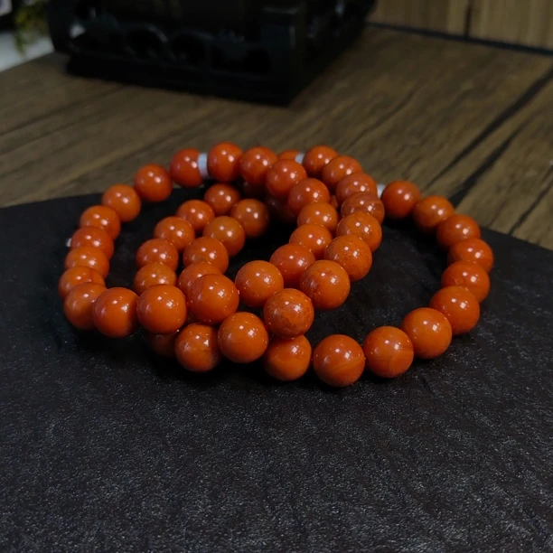 【书记甄选】天然南红单圈手链 多样性发一件 约10mm YW2815