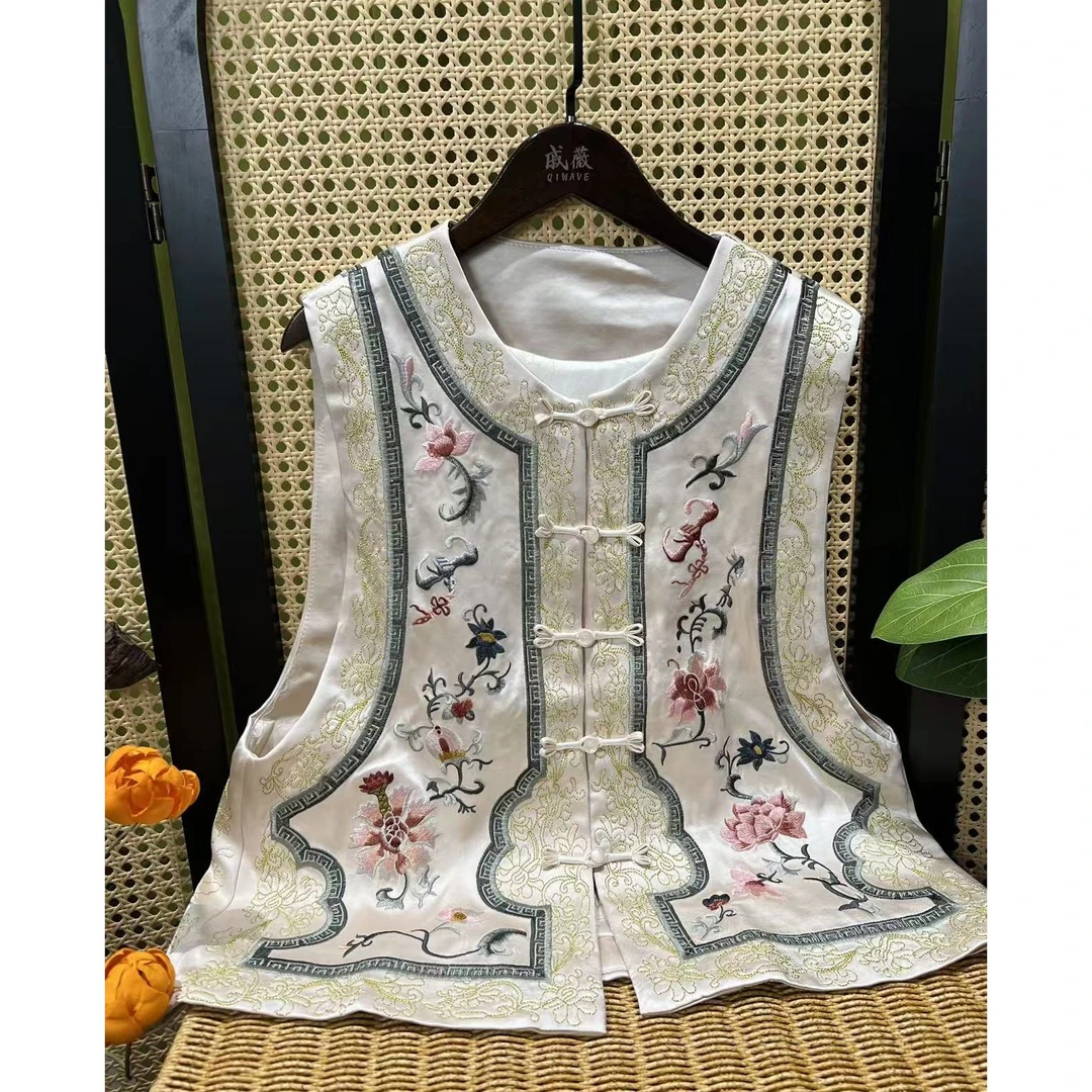 戚薇原创【锦绣】长55左右新款新中式国风百搭马甲