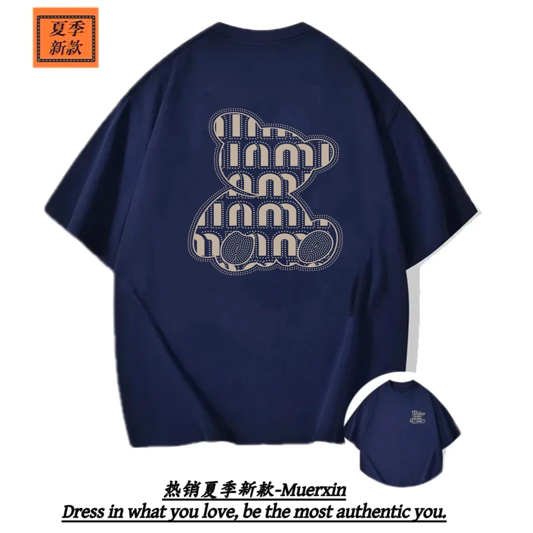 1138T恤ins情侣街头通用宽松短袖港风休闲潮流夏季上衣常规学生