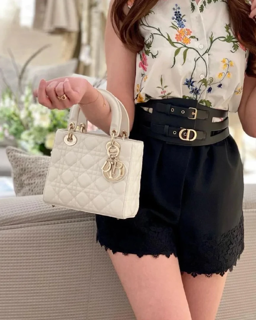 99新 DIOR/迪奥 Dior四格戴妃白金羊/99新/优选