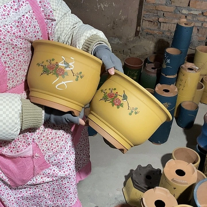 紫砂花盆紫砂花盆